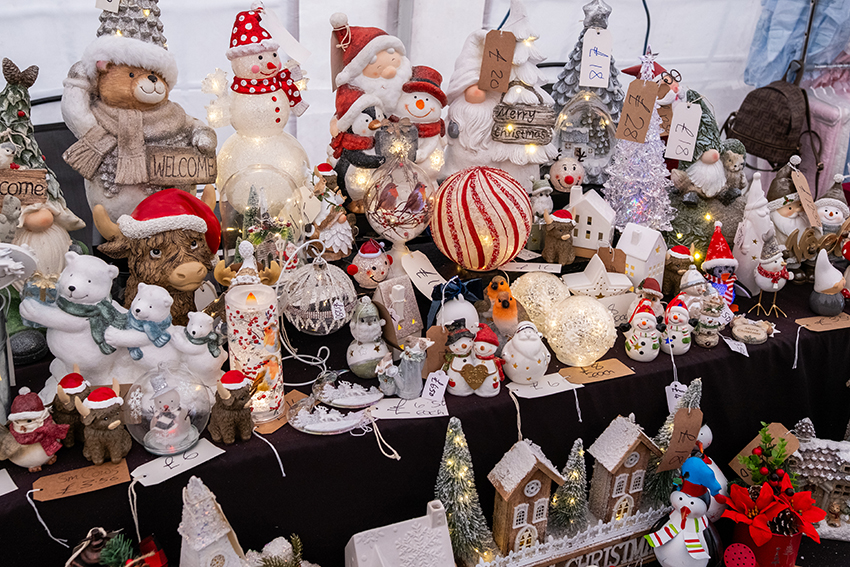 A Christmas stall
