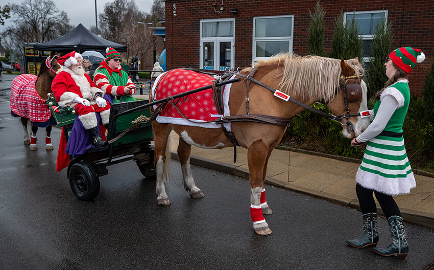 Santa and his horse