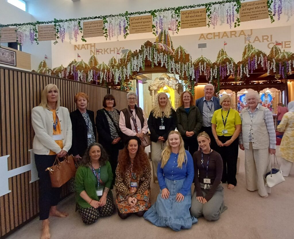 Dr Kershaw's Hospice staff, volunteers and trustees visiting the Hindu temple