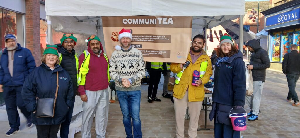 CommuniTea Jim McMahon visit at Shree Temple