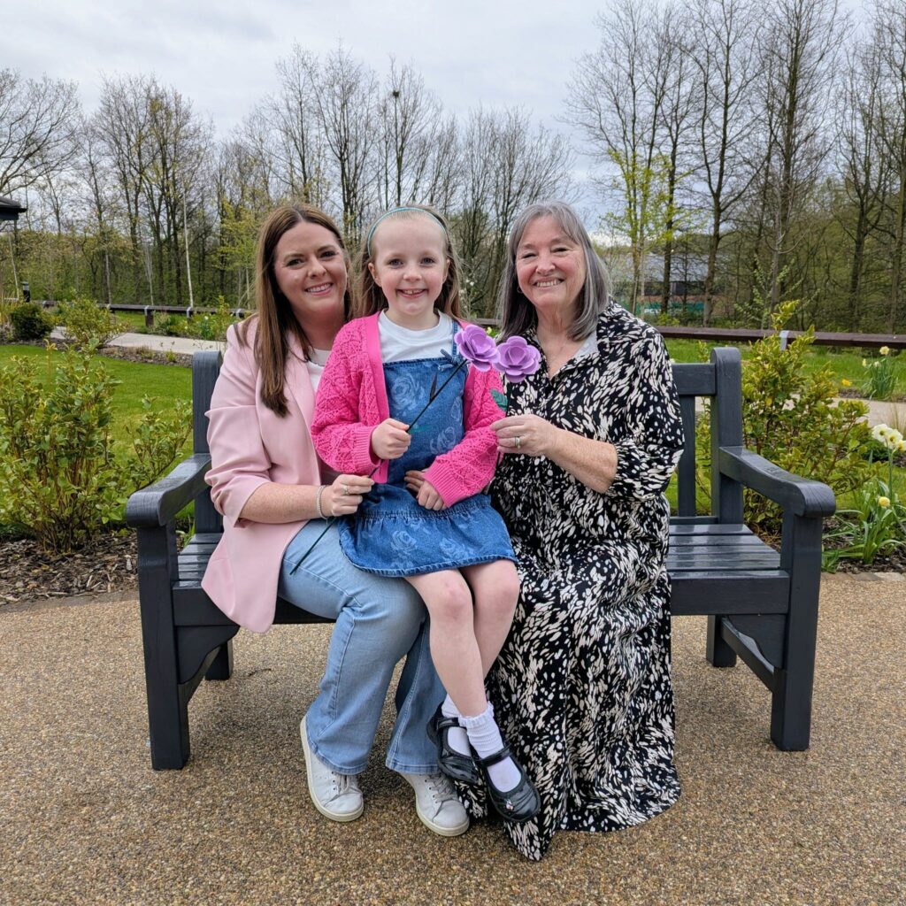 dedicating a rose for grandad